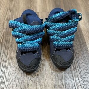 Lanvin Sneakers with Blue and Black Design